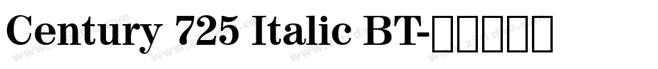 Century 725 Italic BT字体转换